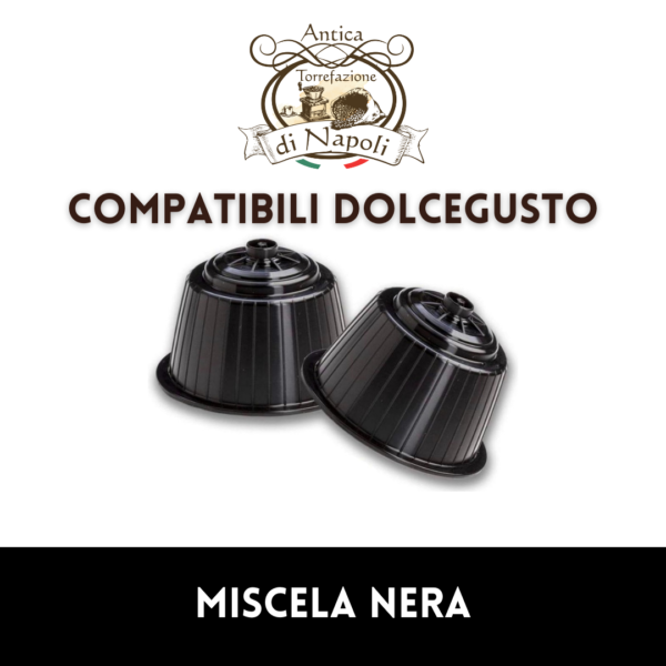 Antica torrefazione di Napoli - 50 Capsule compatibili Dolcegusto - Miscela nera