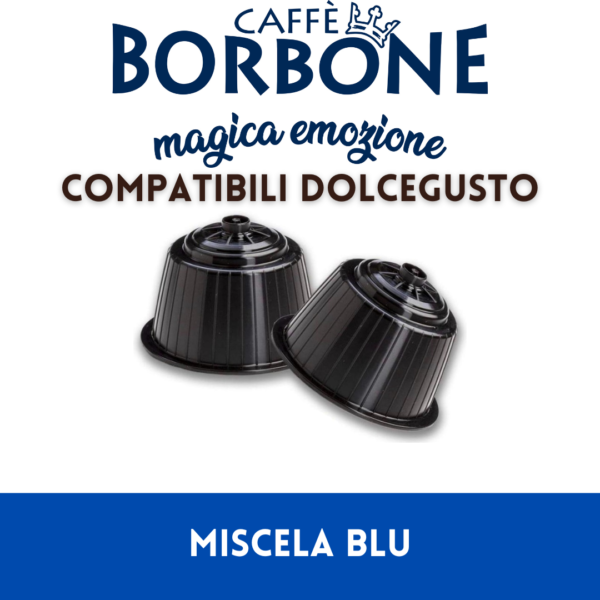 Caffè Borbone - 90 Capsule compatibili Dolcegusto – miscela blu