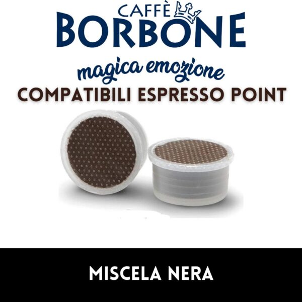 Caffè Borbone - 100 Capsule compatibili Espresso point – miscela nera