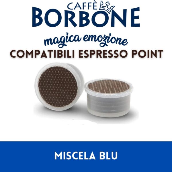 Caffè Borbone - 100 Capsule compatibili Espresso point – miscela blu