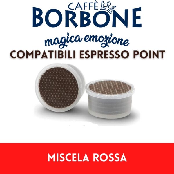 Caffè Borbone - 100 Capsule compatibili Espresso point – miscela rossa